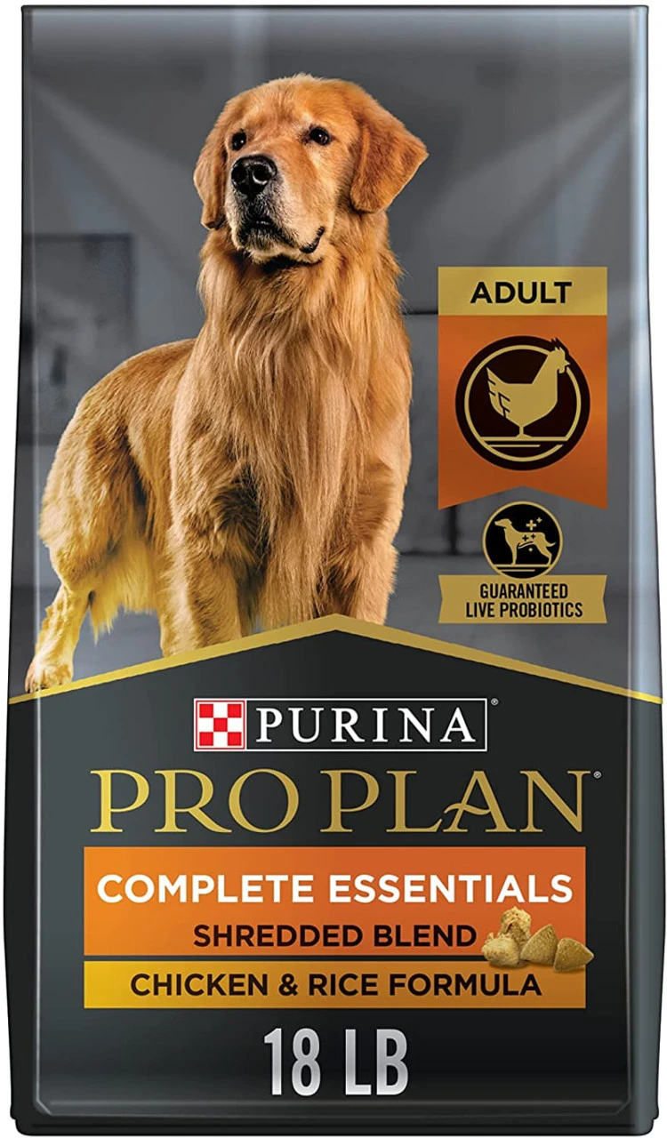 Purina Pro Plan Adult Complete Essentials Shredded Blend Chicken & Rice- 18lb Lb 1 Purina Pro Plan Adult Complete Essentials Shredded Blend Chicken & Rice- 18lb Lb