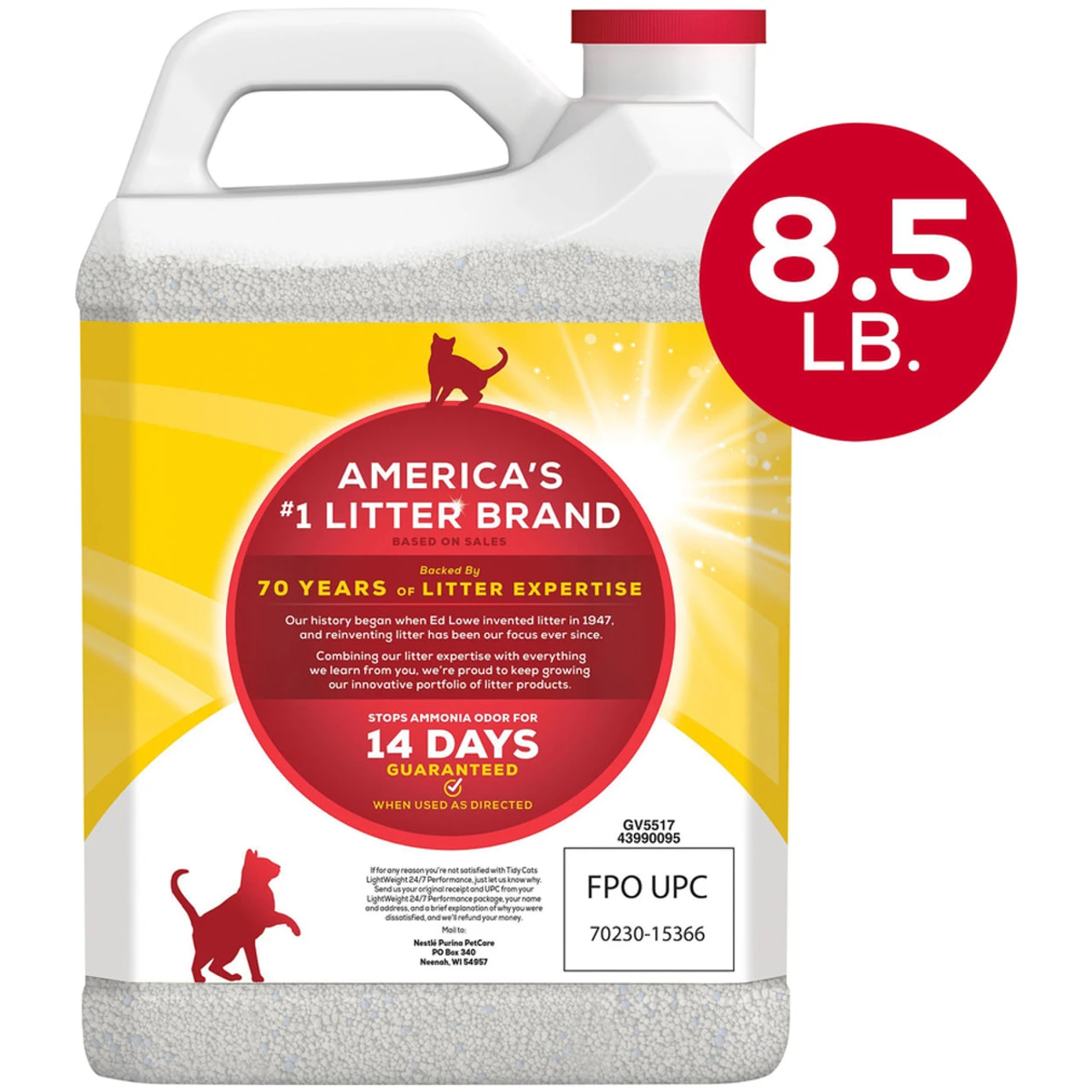 Purina Tidy Cats LightWeight Clumping 24/7 Performance - 8.5 Lb 2 Purina Tidy Cats LightWeight Clumping 24/7 Performance - 8.5 Lb - Image 2