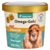NaturVet Omega Gold Plus Salmon Oil For Dogs - 90 Soft Chews