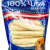 Pet Factory U.S.A. Beef Hide Chip Rolls Chews For Dogs (18 Pack), Small/5"