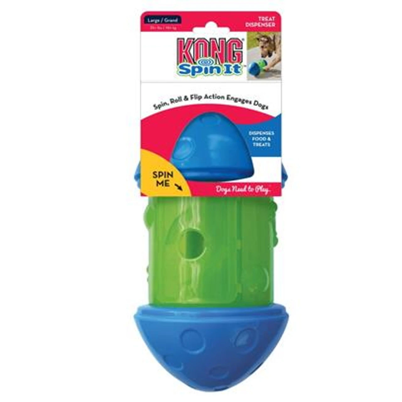 KONG Spin It Treat Dispenser 1 KONG Spin It Treat Dispenser