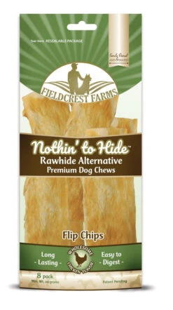 Fieldcrest Farms Nothin' To Hide Rawhide Alternative Chicken Flip Chips Treats - 8 Count