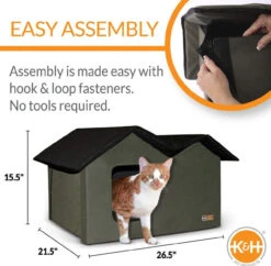 K&H Extra Wide Outdoor Unheated Kitty House -Pawny Shop 2379920 2 11922.1637361739