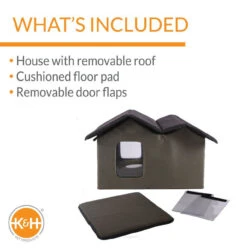 K&H Extra Wide Outdoor Unheated Kitty House -Pawny Shop 2379920 3 46588.1637361740