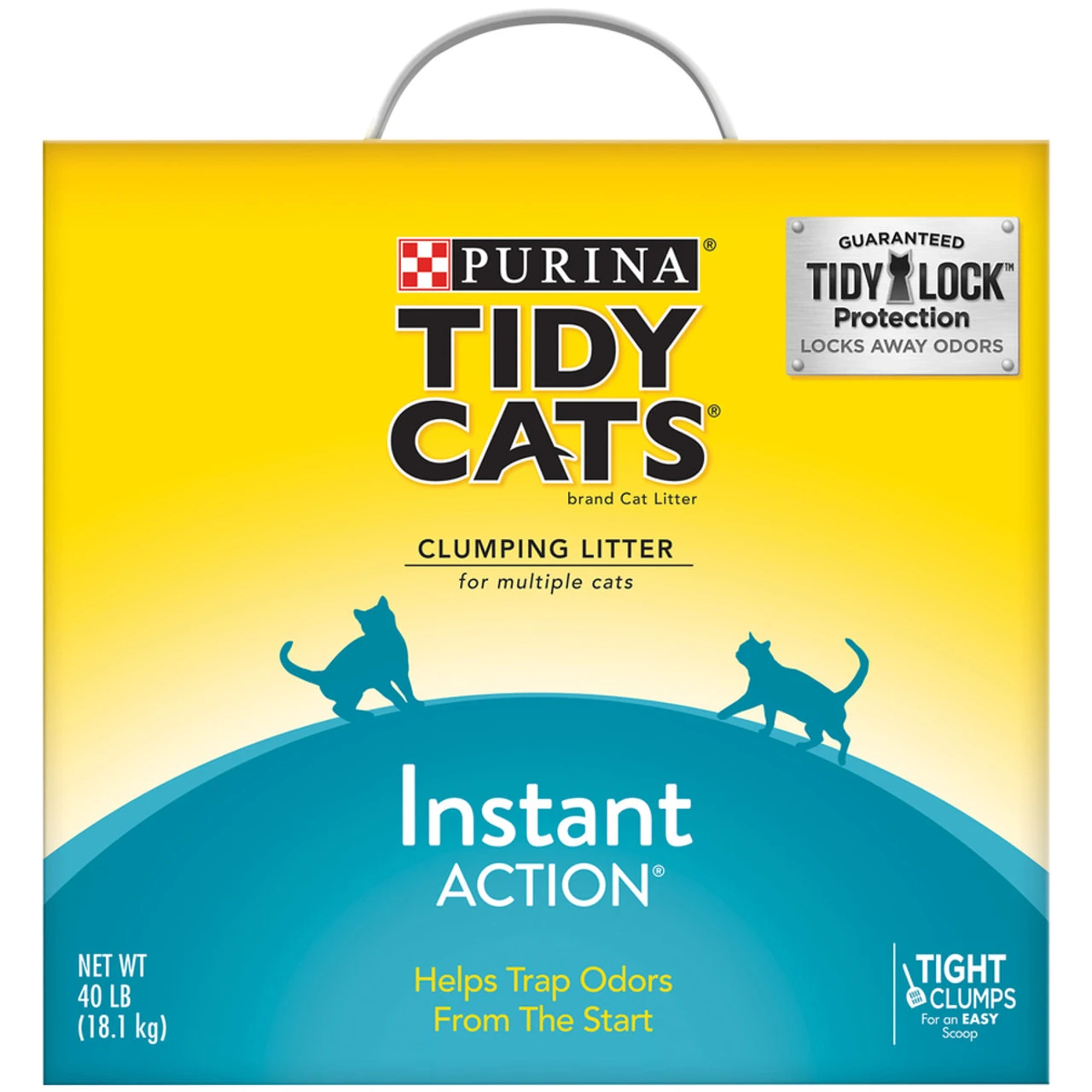 Purina Tidy Cats Clumping Cat Litter, Instant Action - 40 Lb 1 Purina Tidy Cats Clumping Cat Litter, Instant Action - 40 Lb