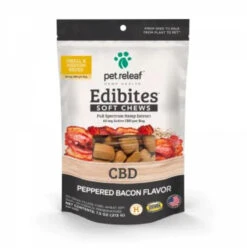 Pet Releaf CBD Peppered Bacon Chews For Dogs