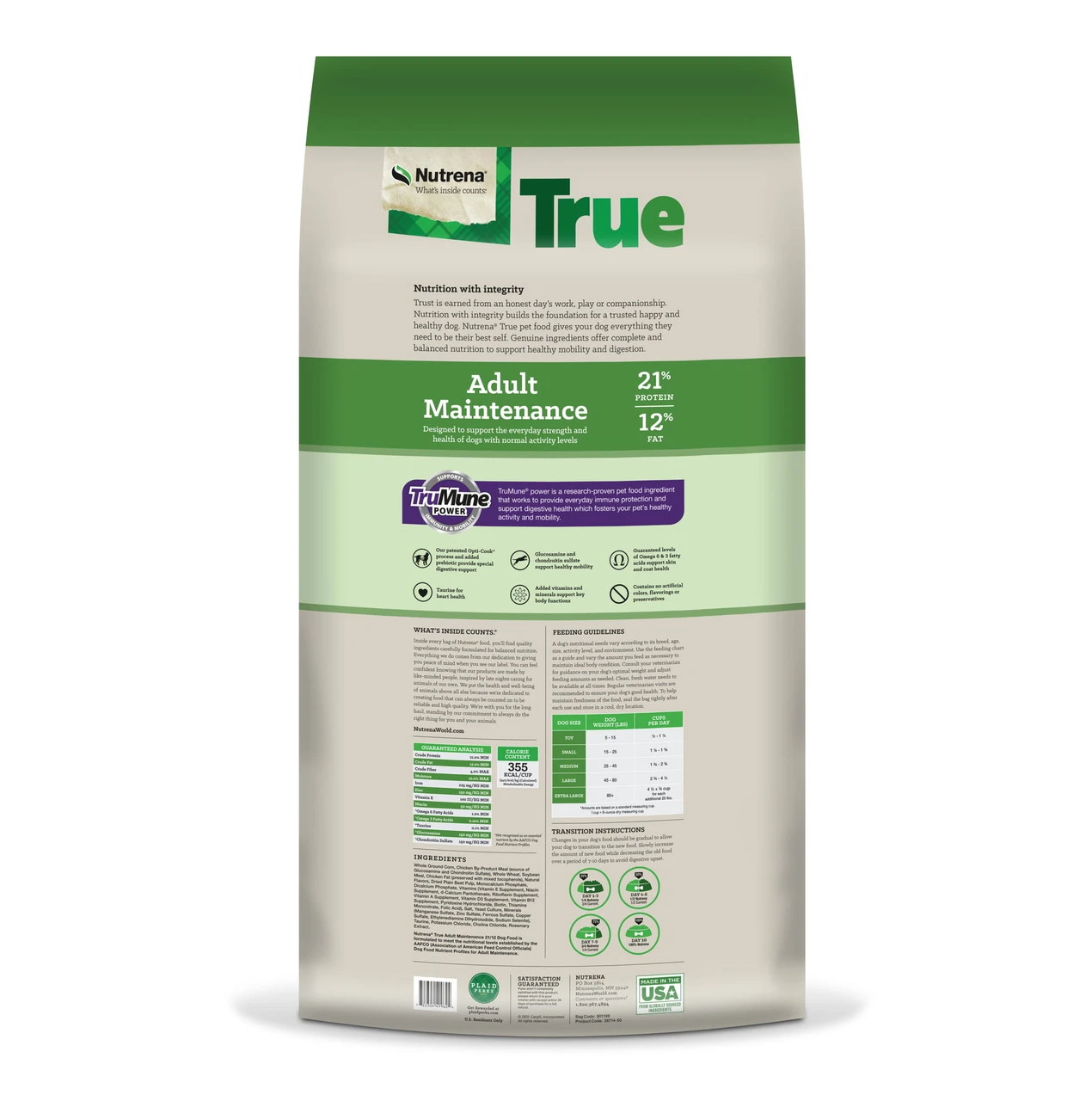 Nutrena True Adult Maintenance Dog Food - 50 Lbs. 2 Nutrena True Adult Maintenance Dog Food - 50 Lbs. - Image 2