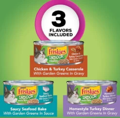 Purina Friskies Indoor Wet Cat Food Variety 24ct/5oz