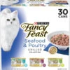 Purina Fancy Feast Grilled Seafood And Poultry Wet Cat Food Variety Pack 30ct