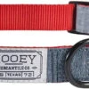 Hooey Mercantile Denim & Red Durable 2-Ply Polyester Webbing Dog Collar